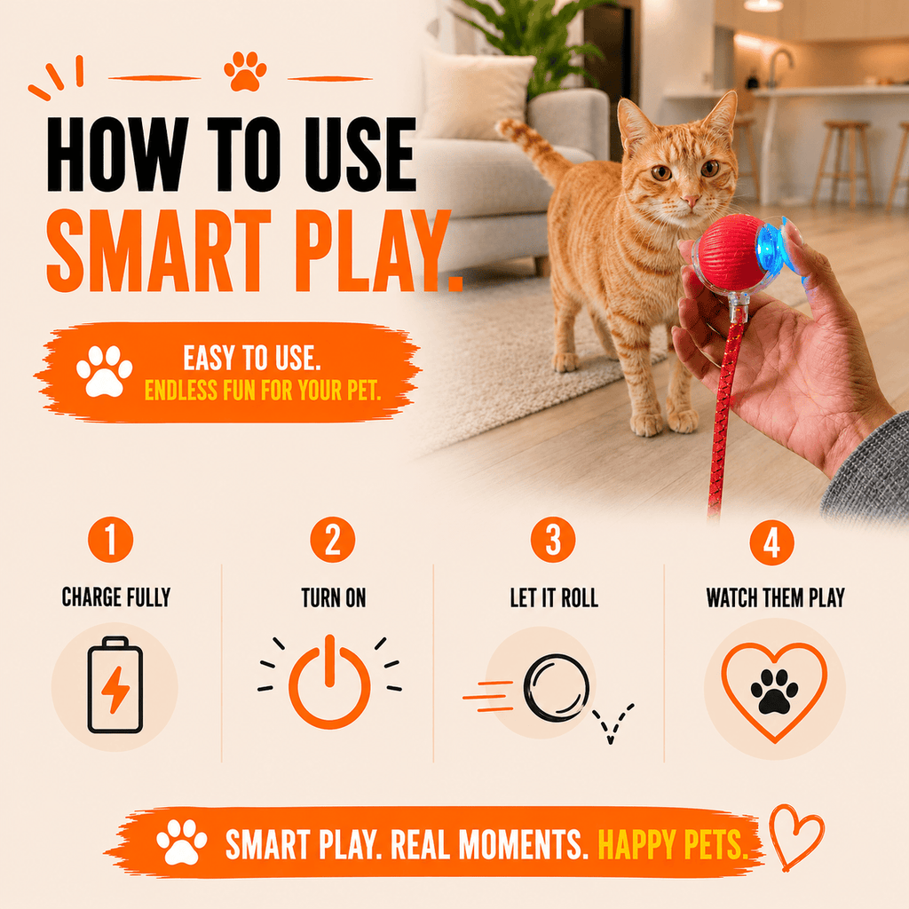 Paws Furfinity 1 Smart Interactive Rolling Ball Toy