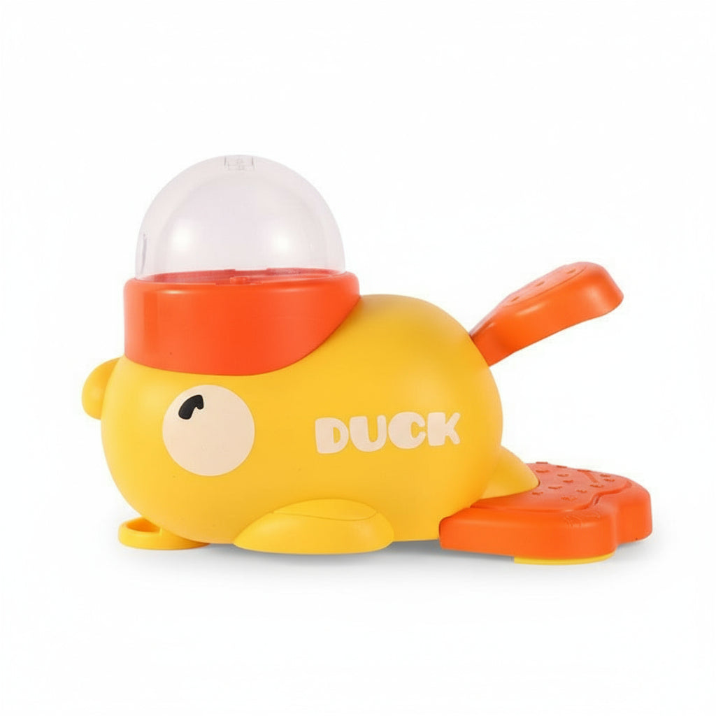 Paws Furfinity 1 Yellow Dog Puzzle Feeder Interactive Pet Food Treat Dispenser Cartoon Duck Design Anti-slip Pets Automatic Feeder Toys For Dog Training Pet Products